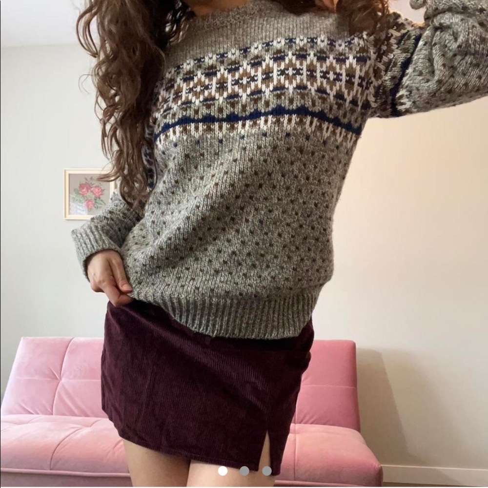 Vintage fair isle sweater